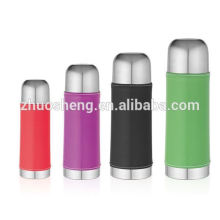 High quality bullet lid classic shaped single color stainless steel vacuum flask